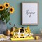 6 Pcs Sunflower Summer Decor Sunflower Wooden Table Centerpiece